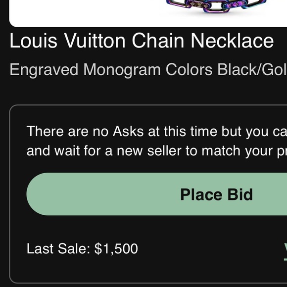 LIMITED LOUIS VUITTON BIG Multicolor Chain Link Necklace - Picture 9 of 10